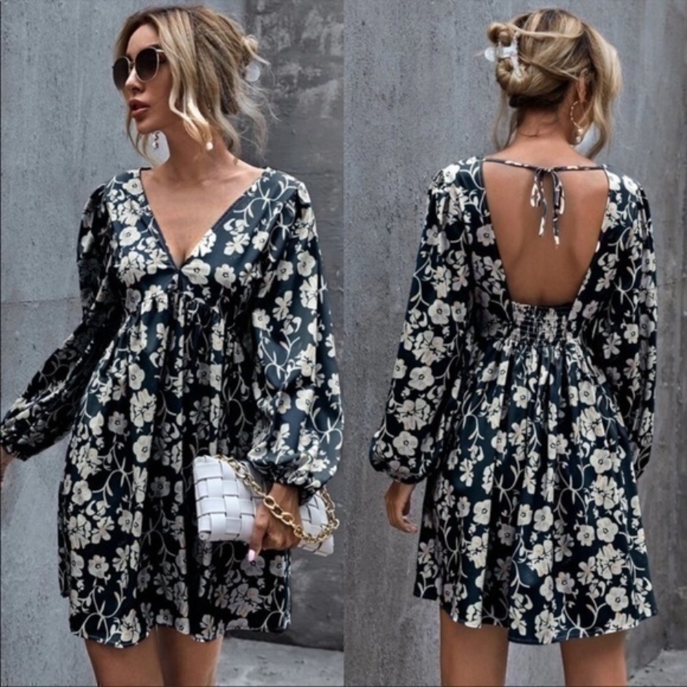 Floral Print Dress - Picture 3 of 3